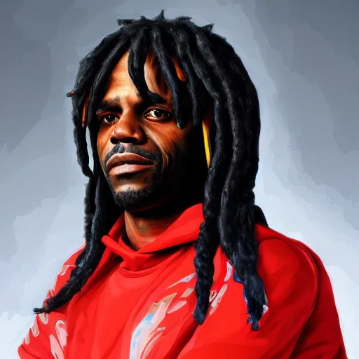 Prompt: portrait of chief keef, highly detailed, digital painting, artstation, illustration