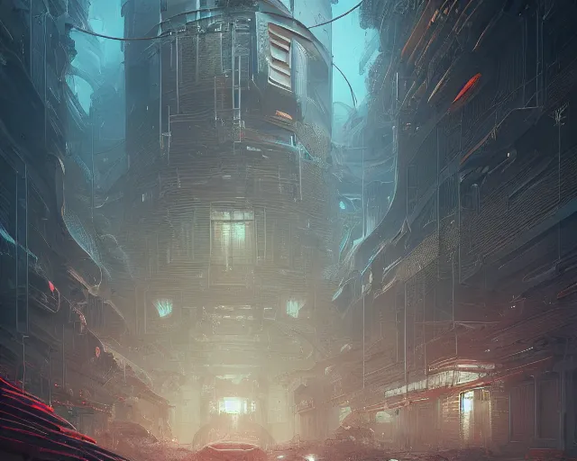 Image similar to the blight of the ascend armory, intricate abstract. intricate artwork, by tooth wu, wlop, beeple, dan mumford. concept art, octane render, trending on artstation, greg rutkowski very coherent symmetrical artwork. cinematic, key art, hyper realism, high detail, octane render, 8 k, iridescent accents