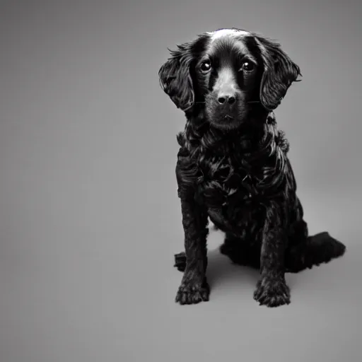 Prompt: black sprocker working as an architect