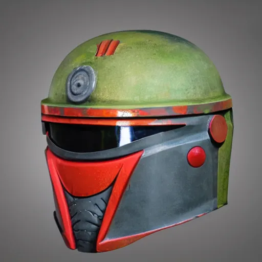 Prompt: boba fetts helmet