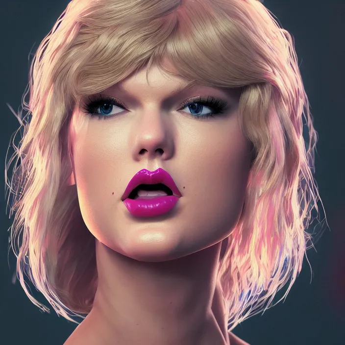 Image similar to portrait of Taylor Swift as LOLA BUNNY. intricate artwork. by, wlop, beeple, octane render, trending on artstation, greg rutkowski very coherent symmetrical artwork. cinematic, hyper realism, high detail, octane render, 8k, iridescent accents