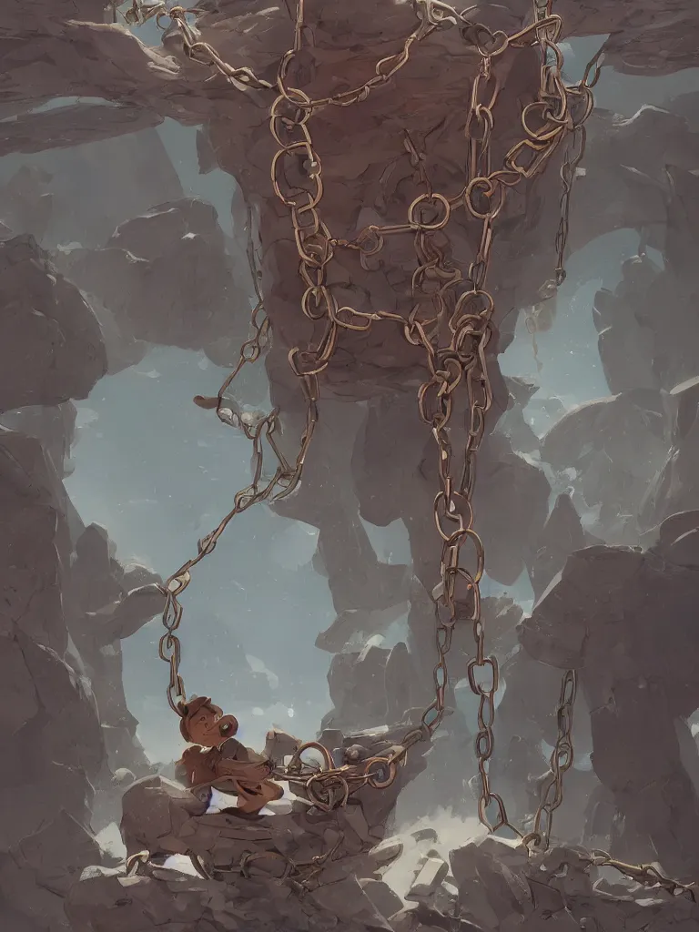 Image similar to chained by Disney Concept Artists, blunt borders, rule of thirds