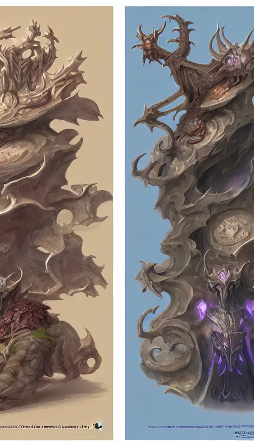 Image similar to the two complementary forces that make up all aspects and phenomena of life, by D&D Concept Artists