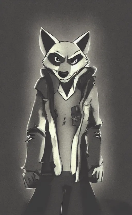 Image similar to “wolf in the style of zootopia in a dark room, trying to avoid lasers, cinematic, dramatic in the style of zootopia”