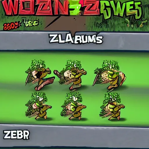 Prompt: 1 plant vs. 2 zombies