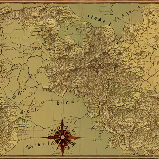 Image similar to an artistic cartography map of yugoslavia, by leonardo da vinci and gerard mercator. intricate, hd, 4 k, realism, hyperrealistic painting, art of illusion, cryengine, finalrender, unreal engine