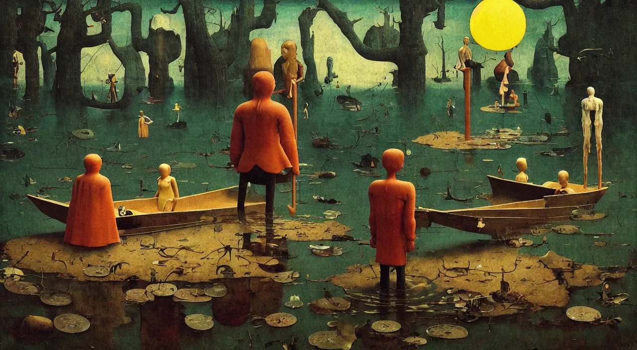 Prompt: single flooded simple!! ritual doll anatomy, very coherent and colorful high contrast masterpiece by norman rockwell franz sedlacek hieronymus bosch dean ellis simon stalenhag rene magritte gediminas pranckevicius, dark shadows, sunny day, hard lighting