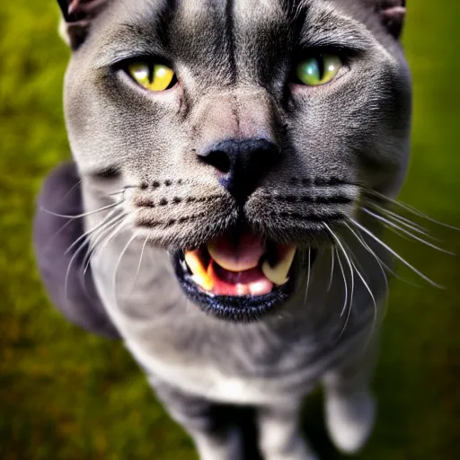 Image similar to a feline mastiff - cat - hybrid, animal photography