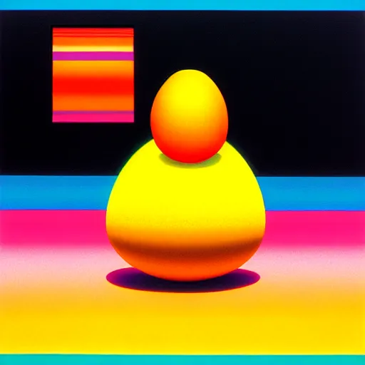 Prompt: egg by shusei nagaoka, kaws, david rudnick, airbrush on canvas, pastell colours, cell shaded, 8 k