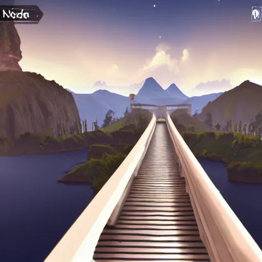 Prompt: gorgeous bridge name out of books, unreal engine, stunning detail, hd, trending