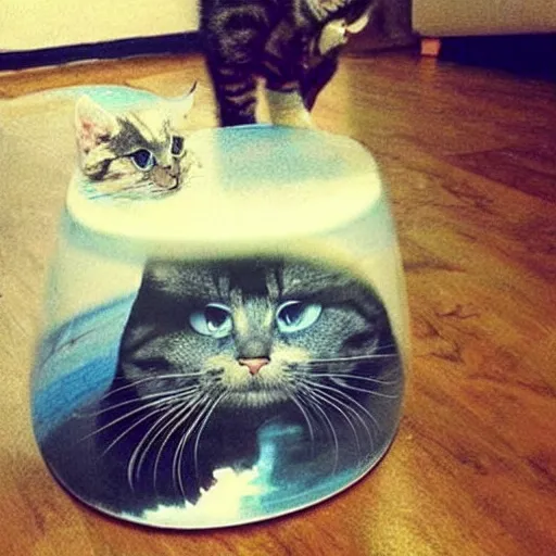 Image similar to cats as liquid