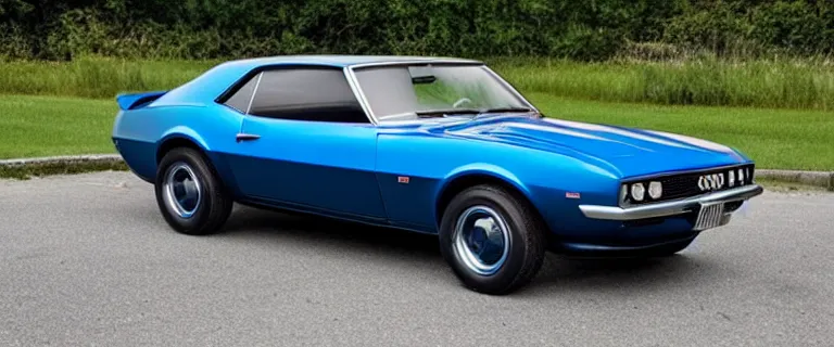 Image similar to denim blue audi camaro b 1 ( 1 9 6 9 )