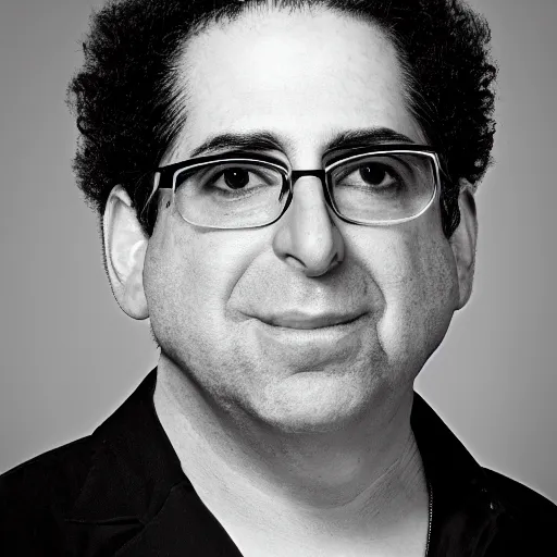 Prompt: a picture of kevin mitnick at the def con conference in las vegas, canon, black and white, high resolution, perfect face, detailed face, magazine cover