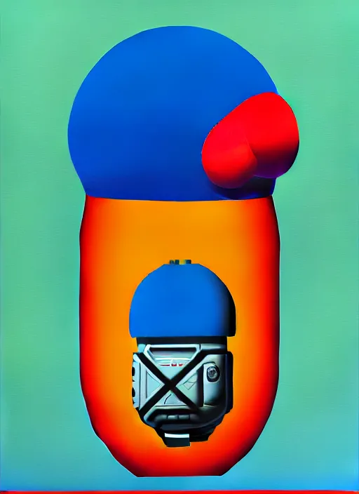 Image similar to grenade by shusei nagaoka, kaws, david rudnick, airbrush on canvas, pastell colours, cell shaded, 8 k