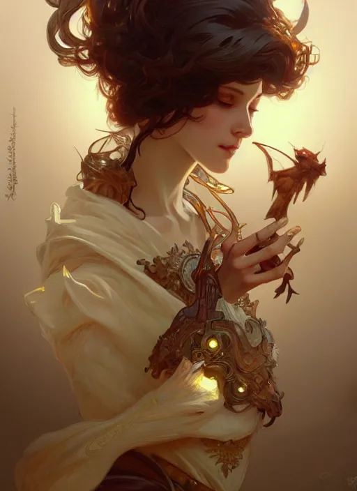 Image similar to cute anthropomorphic, fantasy, intricate, elegant, highly detailed, digital painting, artstation, concept art, wallpaper, smooth, sharp focus, illustration, art by artgerm and greg rutkowski and alphonse mucha