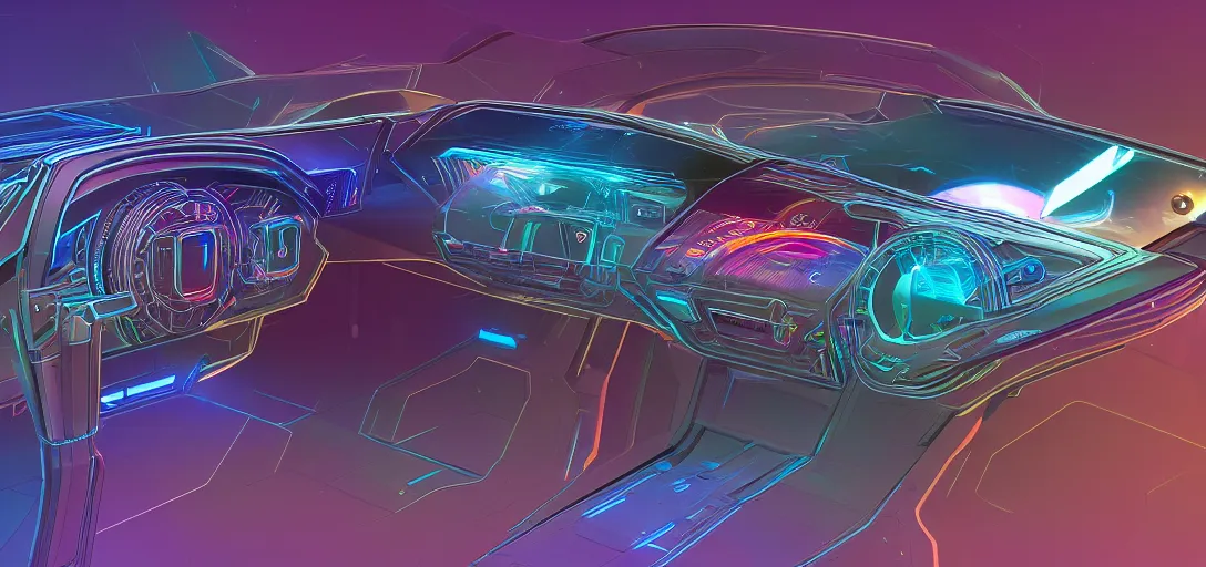Prompt: futuristic dashboard with holographic 3d displays, in the graphic style of Patrick Gleason, drawn by Mobius, zenith view, detailed art, trending on Artstation, comic art