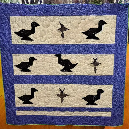Image similar to Goose themed quilt