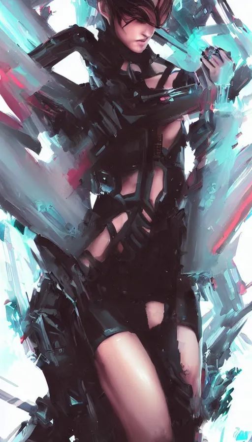 Image similar to techno artwork, by ross tran