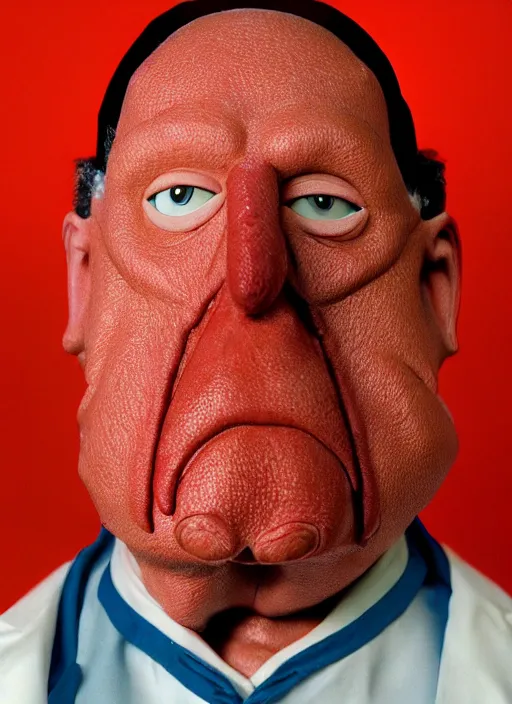 Prompt: 3 0 0 0 ( dr. john a. zoidberg ), portrait photography feroflex photorealistic studio lighting ektachrome detailed intricate face details, ultradetails, beautiful face, realistic shaded perfect face, extremely fine details