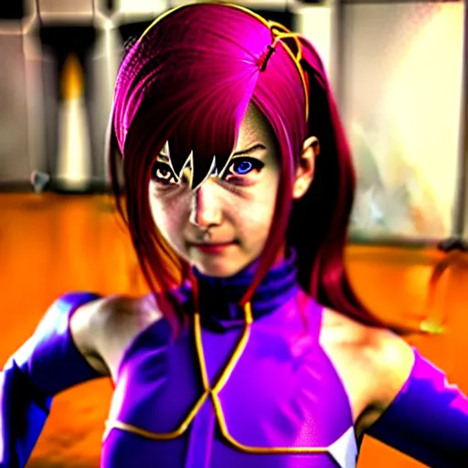 Prompt: sophia from shin megami tensei v as boomerang kuwanger, hyperrealistic, very detailed, unreal engine, psx graphics, 3 5 mm still photo