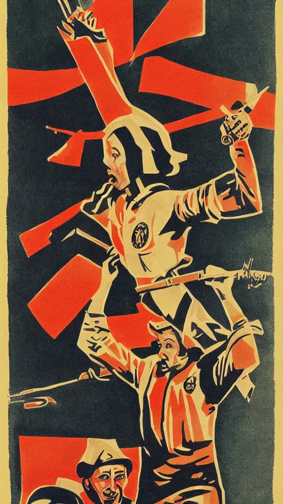 Prompt: pro - russian war propaganda poster of alex ovechkin by miguel covarrubias