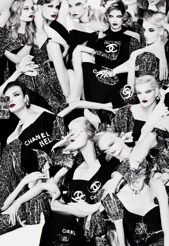 Prompt: Chanel advertising campaign.