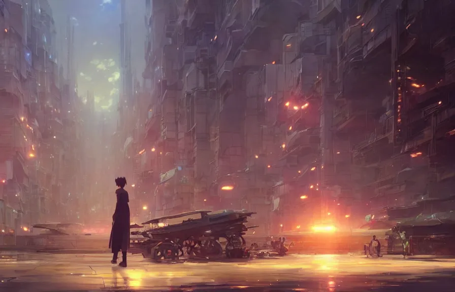 Image similar to makoto shinkai concept art of the junk dimension, key visual, ambient lighting, highly detailed, digital painting, artstation, concept art, sharp focus, by makoto shinkai and akihiko yoshida and hidari and wlop and greg rutkowski