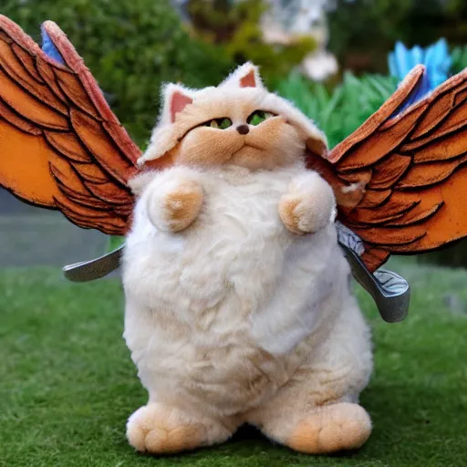 Image similar to garfield with wings