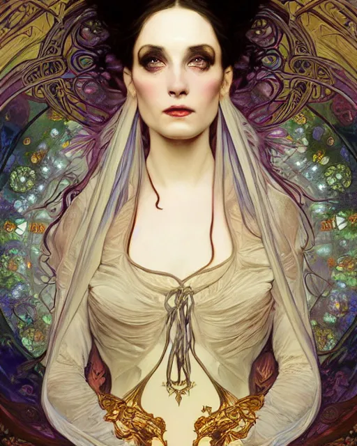 Prompt: wlop and alfons mucha detailed portrait digital rococo painting of a beautiful serious cat wearing fantasy clothing like liliana vess, villainess has black angel wings, evil mood, hellish battlefield in the background, unreal engine, embers flying, hyper realism, realistic shading, cinematic composition, blender render, octane render, ultrawide shot