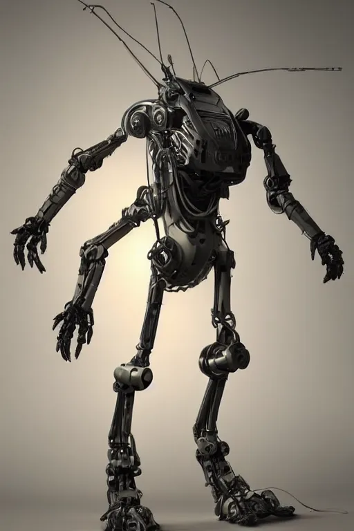 Image similar to a scifi robot made by weta workshop, futuristic, punk, sci - fi, hard surface modeling, concept art, boston dynamics,