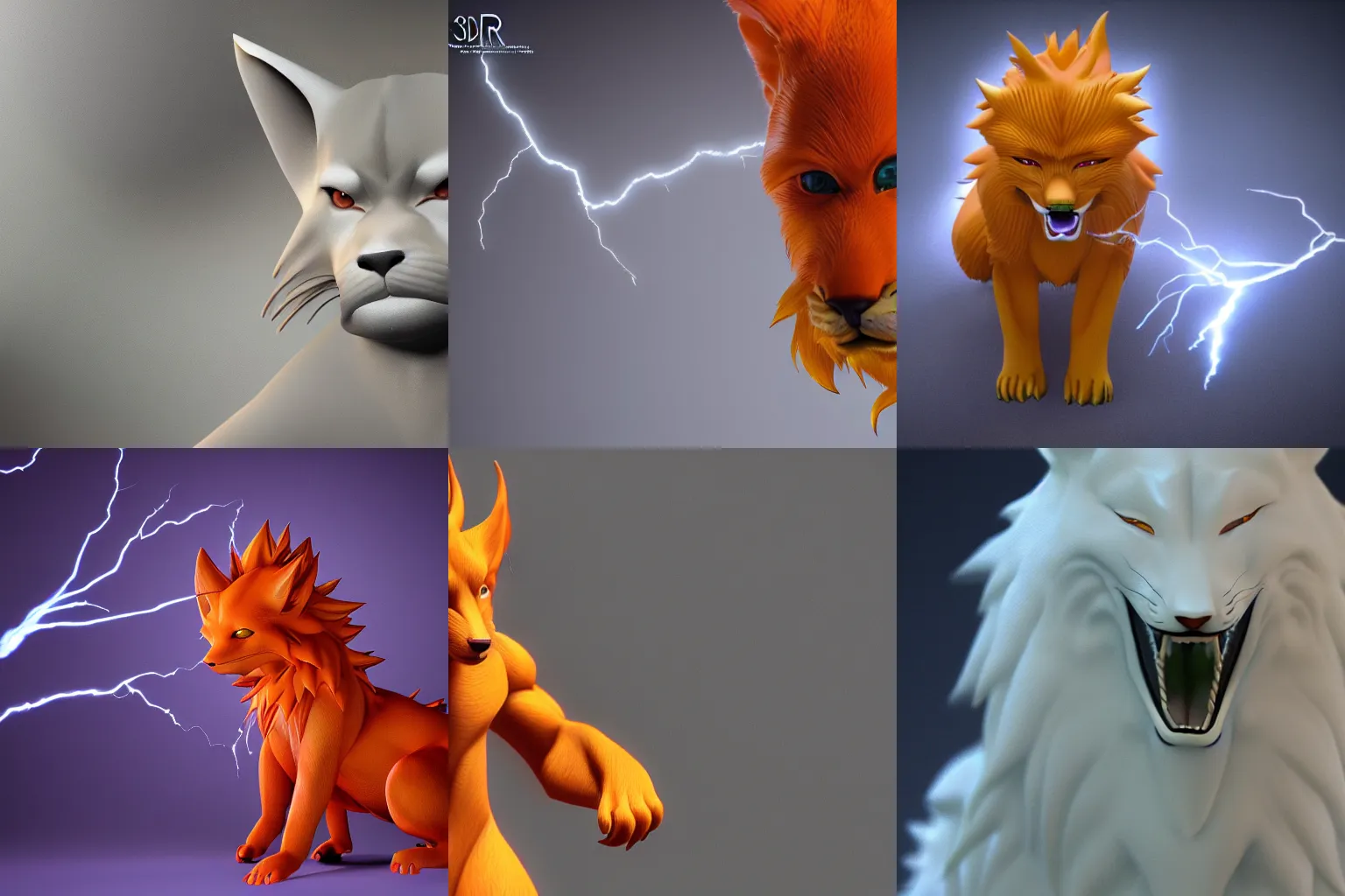 Prompt: 3 d realistic render of kurama, higly detailed, deep focus, sharp, award winning photography, cinematic lightning