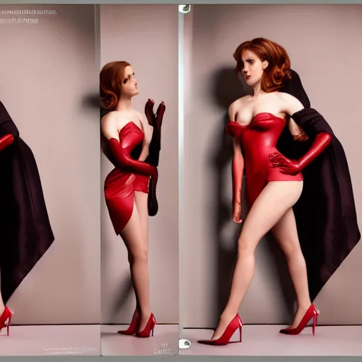 Image similar to Emma Watson as Jessica Rabbit, (EOS 5DS R, f/8, modelsociety, symmetric balance)