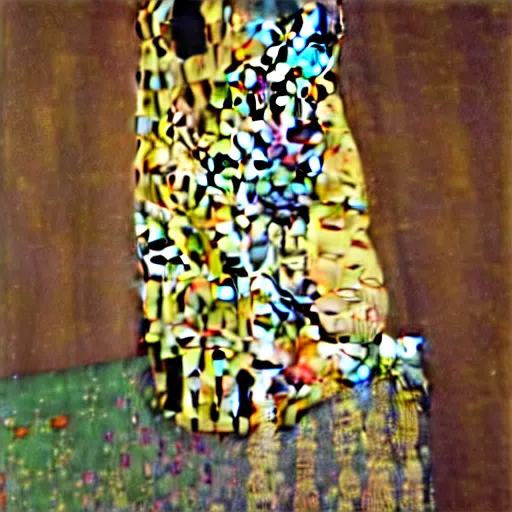 Image similar to art by Gustav Klimt