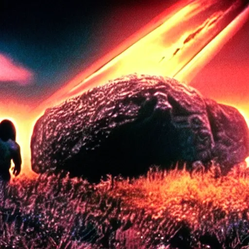 Image similar to an hdr photo of zardoz in the movie 2 0 0 1 a space odyssey cinematic large format