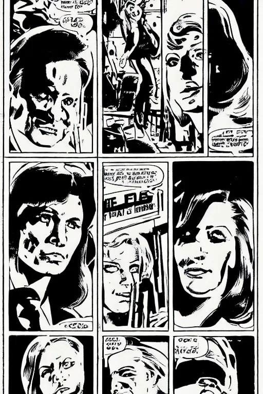 Image similar to A page from the X-Files comic, by Jack Kirby (1968)