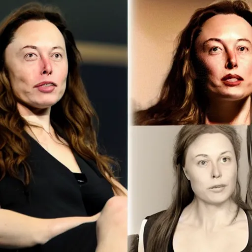 Image similar to Elon musk as a woman