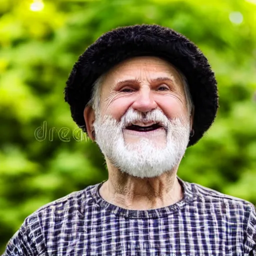 Image similar to portrait of hide the pain harold, accurate and detailed, round face, earnest, stock photo, Nikon 50mm f/1.8G