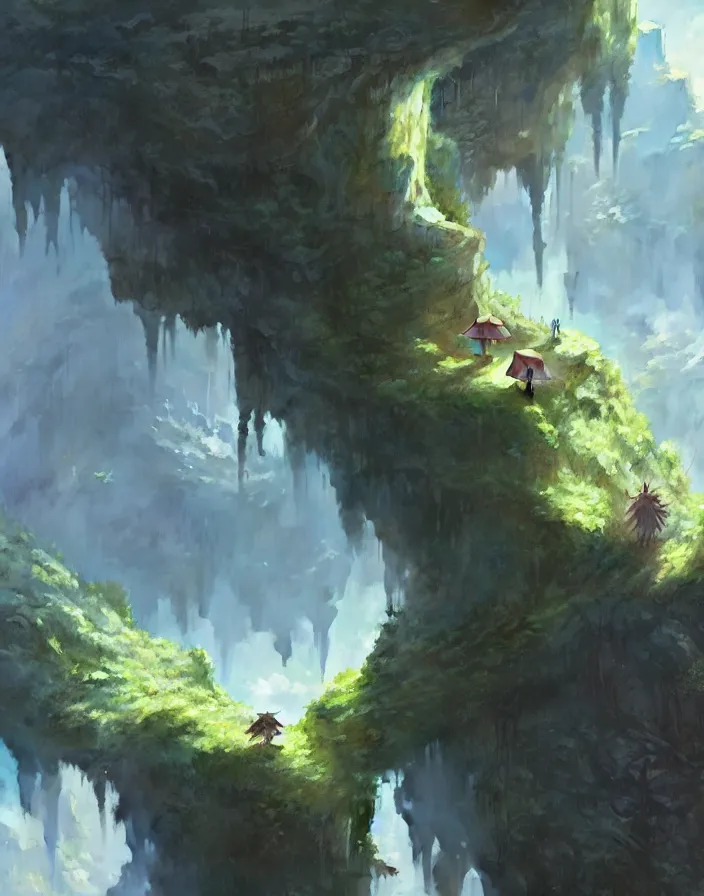 Prompt: made in abyss concept art wlop James Jean Marc Simonetti trending on artstation hyperdetailed Unreal Engine 4k 8k ultra HD