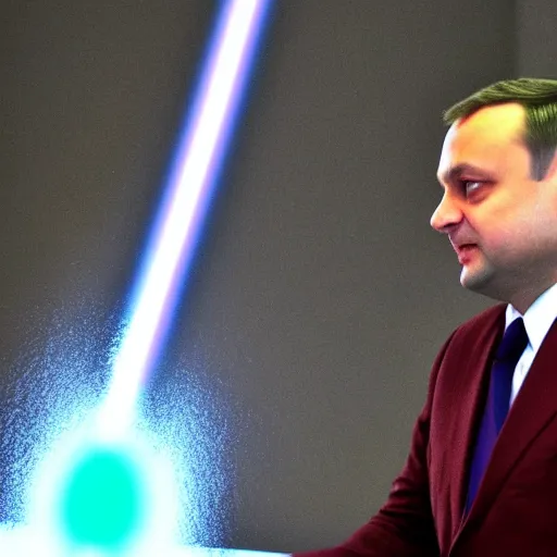 Image similar to Andrzej Duda as a Jedi,