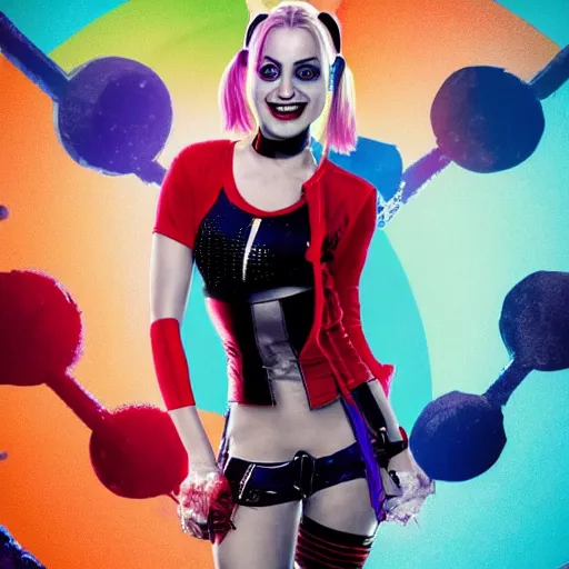 Image similar to A still of Kaley Cuoco as Harley Quinn in The Suicide Squad (2021)