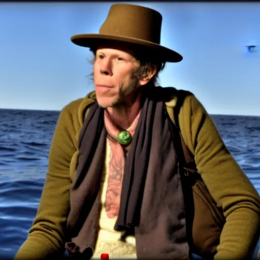Prompt: A still from a documentary about Tom Waits searching for the Northwest Passage, award winning