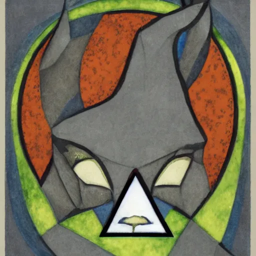 Image similar to forbidding low poly, grey by phoebe anna traquair, by noelle stevenson. a beautiful mixed mediart. you cannot see the future. you cannot change the past. all of life consists of running into darkness.