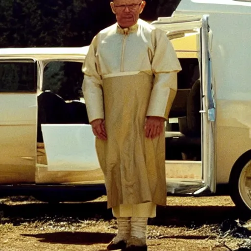 Image similar to john paul ii in breaking bad with walter white