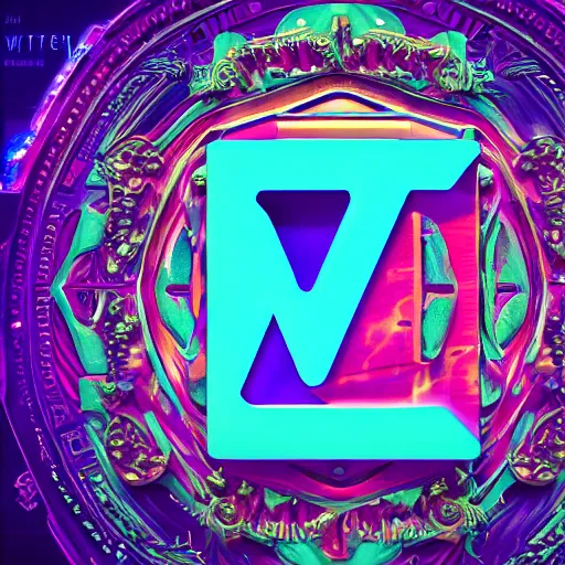 Image similar to a and w vaporwave logo, digital art, cosmic, 3 d high definition, trending on art station, photorealistic, high resolution, 8 k, octane, hyper detailed, insane details, intricate, elite, ornate, elegant trend, highly detailed and intricate, sharp focus, photography, unreal engine