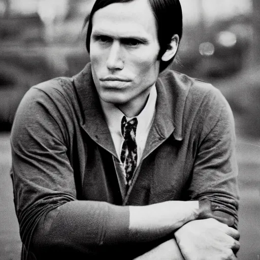 Prompt: A photograph portrait of Jerma985 with short-medium length hair a combover wearing early 1970s menswear in the early 1970s, taken in the early 1970s, grainy, taken on a 1970s Kodak Camera, realistic, hyperrealistic, very realistic, highly detailed, very detailed, extremely detailed, detailed, digital art, trending on artstation, colorized photo