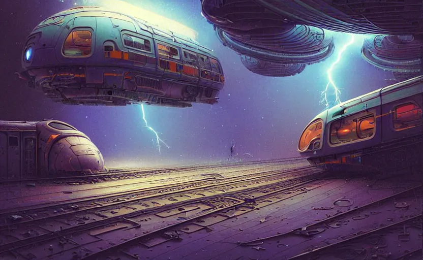 Image similar to urban train design only! 2 0 5 0 s retro future art 1 9 7 0 s science fiction borders lines decorations space machine, mech, robot. muted colors. by jean - baptiste monge, ralph mcquarrie, marc simonetti, 1 6 6 7. mandelbulb 3 d, fractal flame, jelly fish, coral, cinematic lightning