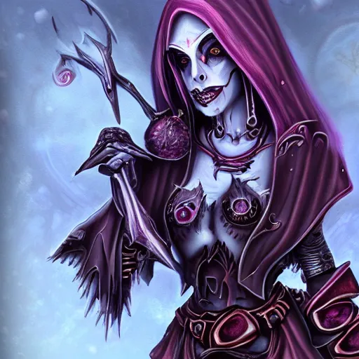 Image similar to sylvanas by tim burton 4k