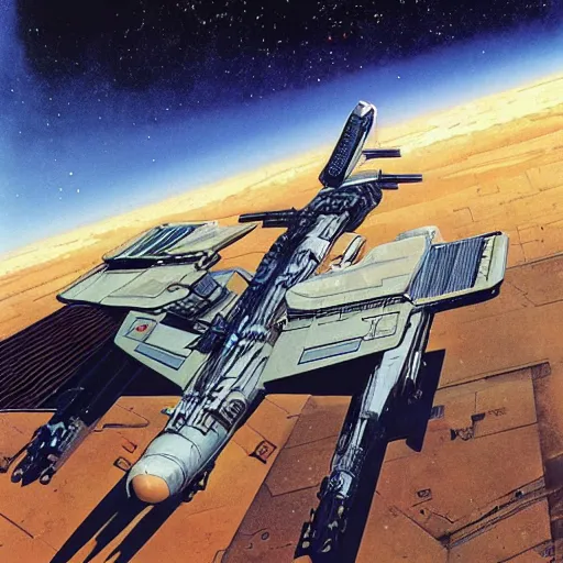 Image similar to science - fiction novel cover art by peter elson, syd mead, detailed, cinematic,