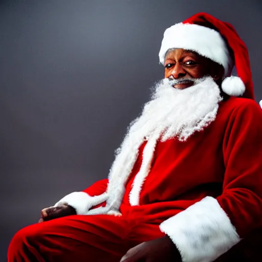 Image similar to 2 1 savage as santa, 4 k, global illumination, hyperrealism, photo realistic, highly detailed, lumen