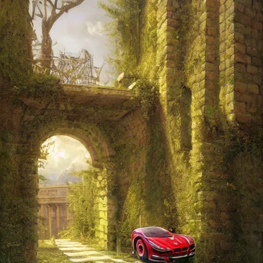 Image similar to paint surrealist 🚗, ferdinand knab, high definition and detailed 4 k